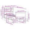 vidaXL Bed met boekenkast zonder matras grenenhout wit 90x200 cm
