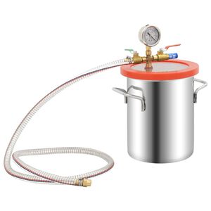 vidaXL Vacu&uuml;mkamer 5,5 L roestvrij staal