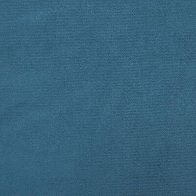 vidaXL Slaapbank L-vormig 271x140x70 cm fluweel blauw