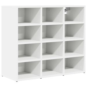 vidaXL Schoenenkast 77,5 x 30 x 67 cm Bewerkt hout Wit