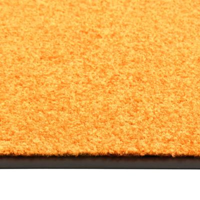 vidaXL Deurmat wasbaar 90x150 cm oranje