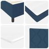 vidaXL Boxspring bed met matras met hoofdeinde Blauw 160 x 200 cm Stof