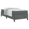 vidaXL Boxspringbed Donkergrijs 100 x 200 cm Stof