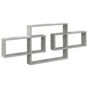 vidaXL Wandplank Betongrijs 130 x 10 x 50 cm Bewerkt hout