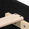 vidaXL Bedframe met lade Zwart Eiken 140 x 190 cm Bewerkt hout