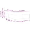 vidaXL Bedframe met matras Cr&egrave;me 120 x 200 cm Stof