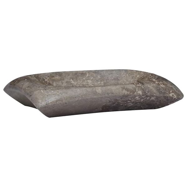 vidaXL Gootsteen 50x35x10 cm marmer grijs