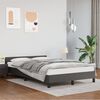 vidaXL Bedframe zonder matras 120x190 cm kunstleer grijs