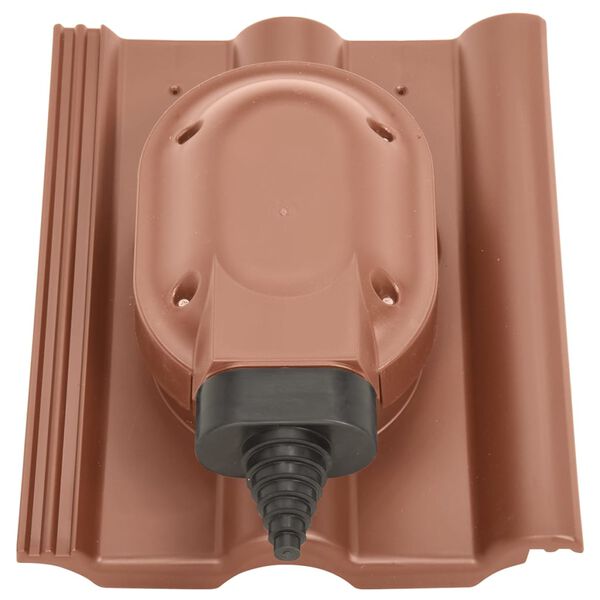 vidaXL Solardoorvoer voor Frankfurt dakpan steenrood