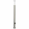 vidaXL Bolderarmatuur met stopcontact 110 cm RVS IP44