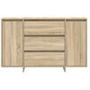 vidaXL Dressoir met lade Sonoma Eiken 120 x 41 x 75 cm Bewerkt hout