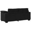 vidaXL Loveseat bank 140 cm fluweel zwart