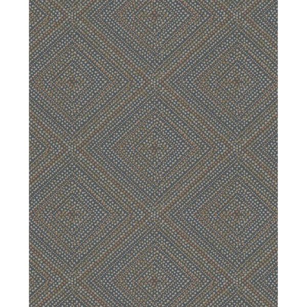 Noordwand Behang Topchic Tone On Tone Diamonds metallic zwart
