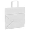 vidaXL Papieren zakken 50 st met hengsels 26x17x25 cm wit