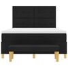 vidaXL Boxspring bed met matras met hoofdeinde Zwart 160 x 200 cm Stof
