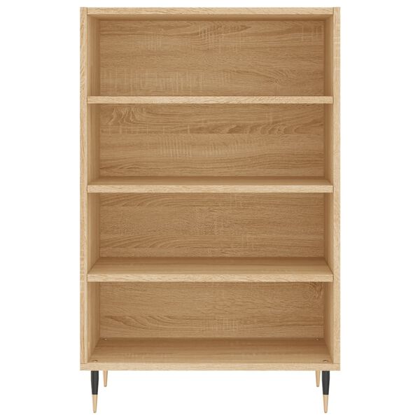 vidaXL Hoge kast 57x35x90 cm bewerkt hout sonoma eikenkleurig