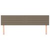 vidaXL Hoofdborden 180x5x78/88 cm stof taupe