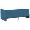 vidaXL Hoekbedframe met hoofdeinde Blauw 90 cm x 200 cm Fluweel