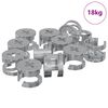 vidaXL Cam Lock Moeren 4000 st Zilver Metaal