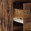 vidaXL Dressoir met lade Gerookt eiken 40 x 41 x 75 cm Bewerkt hout