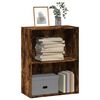 vidaXL Boekenkast 60x30x77 cm bewerkt hout gerookt eikenkleurig