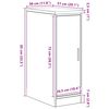 vidaXL Garagekast 30x51x85 cm massief grenenhout oud hout