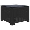 vidaXL E&eacute;npersoons Tuinbank met Kussen Rattan Look PP Antraciet