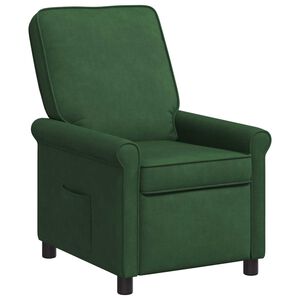 vidaXL Ligstoel Donkergroen 69 x 95 x 101 cm Stof
