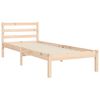 vidaXL Bedframe met hoofdbord massief hout 90x200 cm