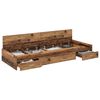 vidaXL Bedframe met hoofdeinde Oud Hout 80 x 200 cm Bewerkt hout