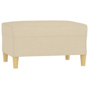 vidaXL Voetenbank 70x55x41 cm stof cr&egrave;mekleurig