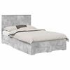 vidaXL Bedframe met lade Beton Grijs 120 x 200 cm Bewerkt hout