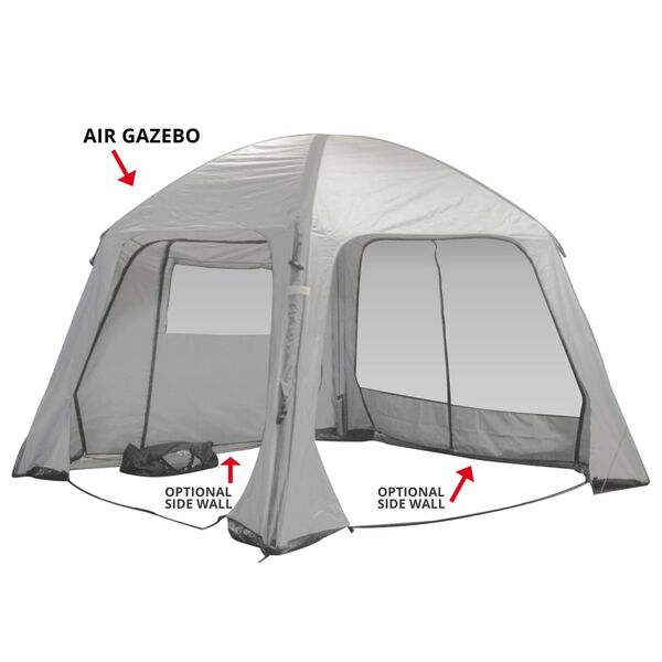 Bo-Camp Partytent opblaasbaar Air Gazebo 365x365 cm grijs