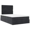vidaXL Ottoman bed met matrassen 120x190cm fluweel donkergroen