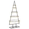 vidaXL Metalen kerstboom met standaard KUOPIO 90 cm Warmwit Staal