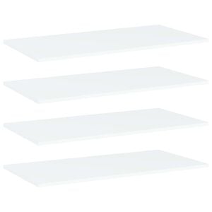 vidaXL Wandschappen 4 st 80x40x1,5 cm bewerkt hout wit
