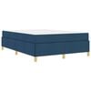 vidaXL Bedframe met matras Blauw 160 x 200 cm Stof