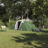 vidaXL Tunnel tent met dak met opslag Groen 510 x 240 x 156 cm taft