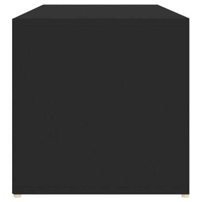 vidaXL Schoenenopbergbank 105x35x35 cm spaanplaat zwart
