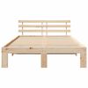vidaXL Bedframe met hoofdeinde Naturel 120 x 200 cm Massief grenenhout