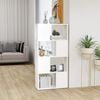 vidaXL Boekenkast/kamerscherm 60x24x124,5 cm bewerkt hout wit
