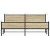 vidaXL Bedframe zonder matras metaal sonoma eikenkleurig 193x203 cm