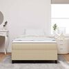 vidaXL Platform bedframe Grijs groen 120 x 190 cm Stof