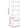 vidaXL Boekenkast Sonoma Eiken 40 x 30 x 85 cm Bewerkt hout