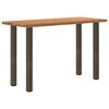 vidaXL Bartafel met natuurlijke rand 180x80x112 cm massief eikenhout