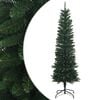 vidaXL Artificial Slim Christmas Tree 180 cm PE en PVC Groen