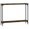 vidaXL Wandtafel 100x22,5x75 cm bewerkt hout gerookt eikenkleurig