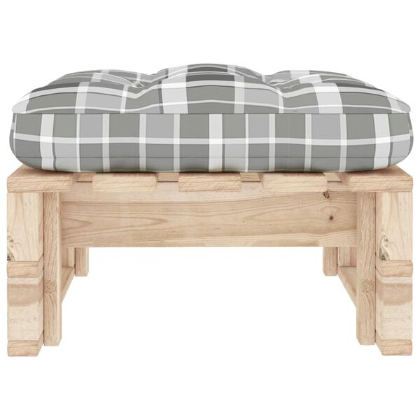 vidaXL Tuinhocker pallet ge&iuml;mpregneerd grenenhout