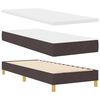 vidaXL Boxspringbed met matras Donkerbruin 200 x 80 cm Polyester