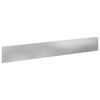 vidaXL Gazonrand 10 st 100 x 15 cm Staal zilver